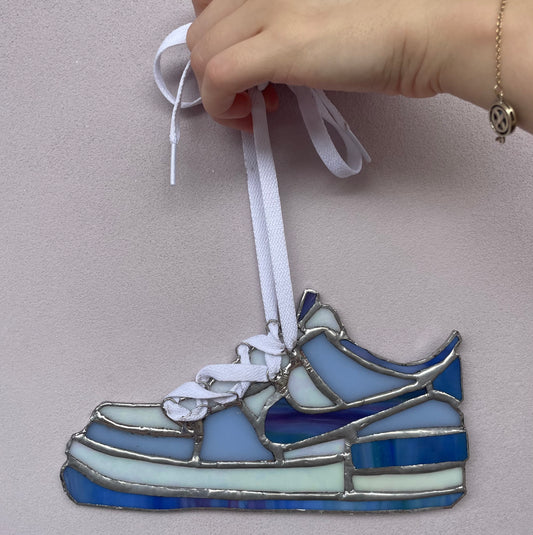 Blue Nikes Stained Glass