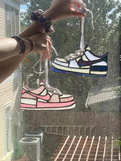 Blue Nikes Stained Glass