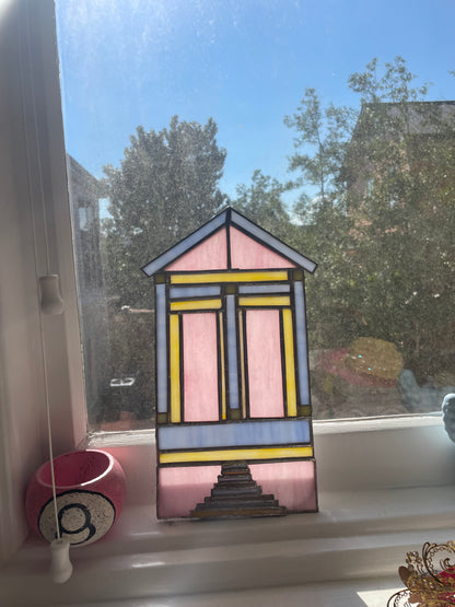 Shotgun House—Pink, periwinkle and yellow