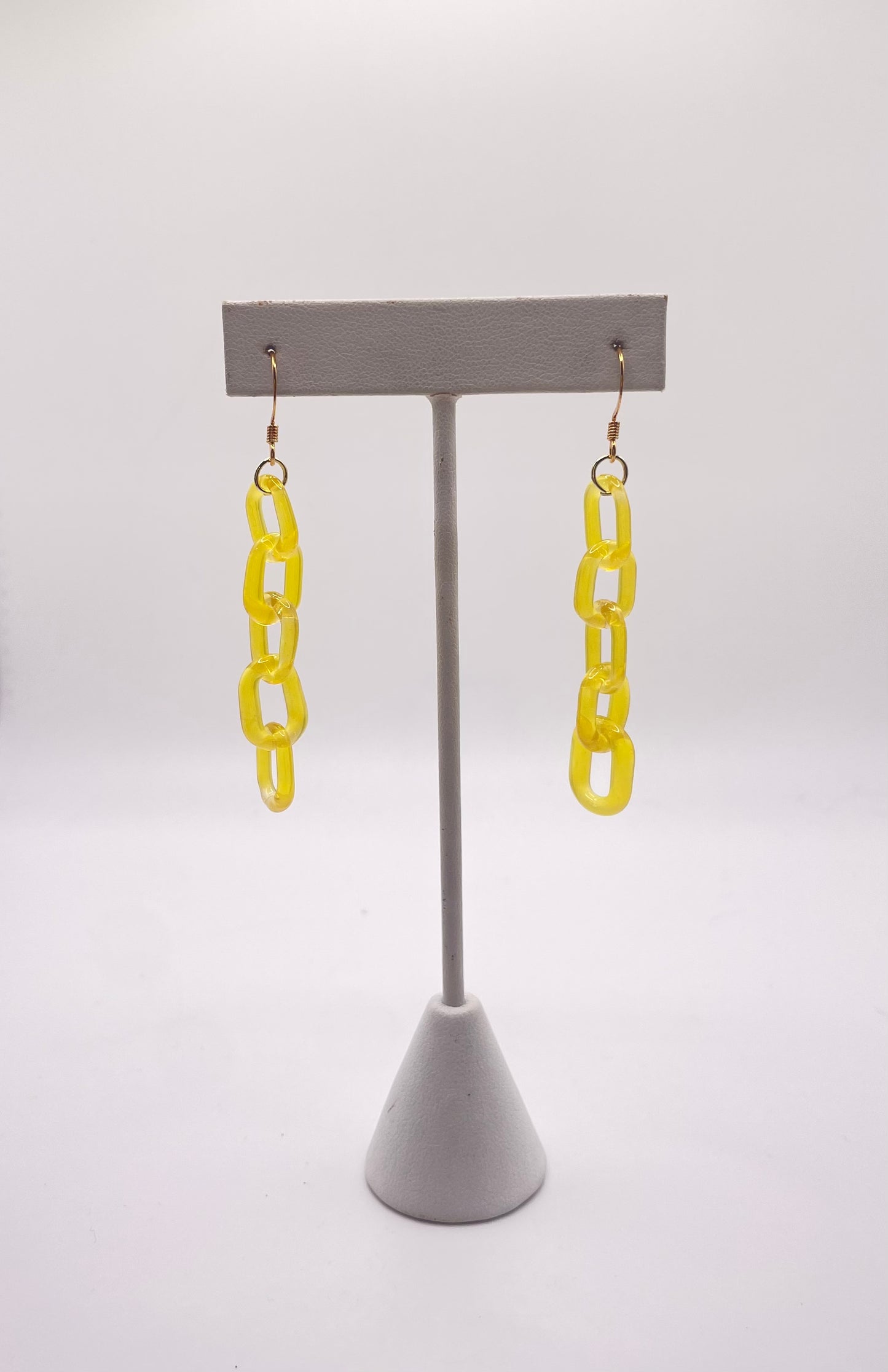 Micro Lemon Party Chain Earrings