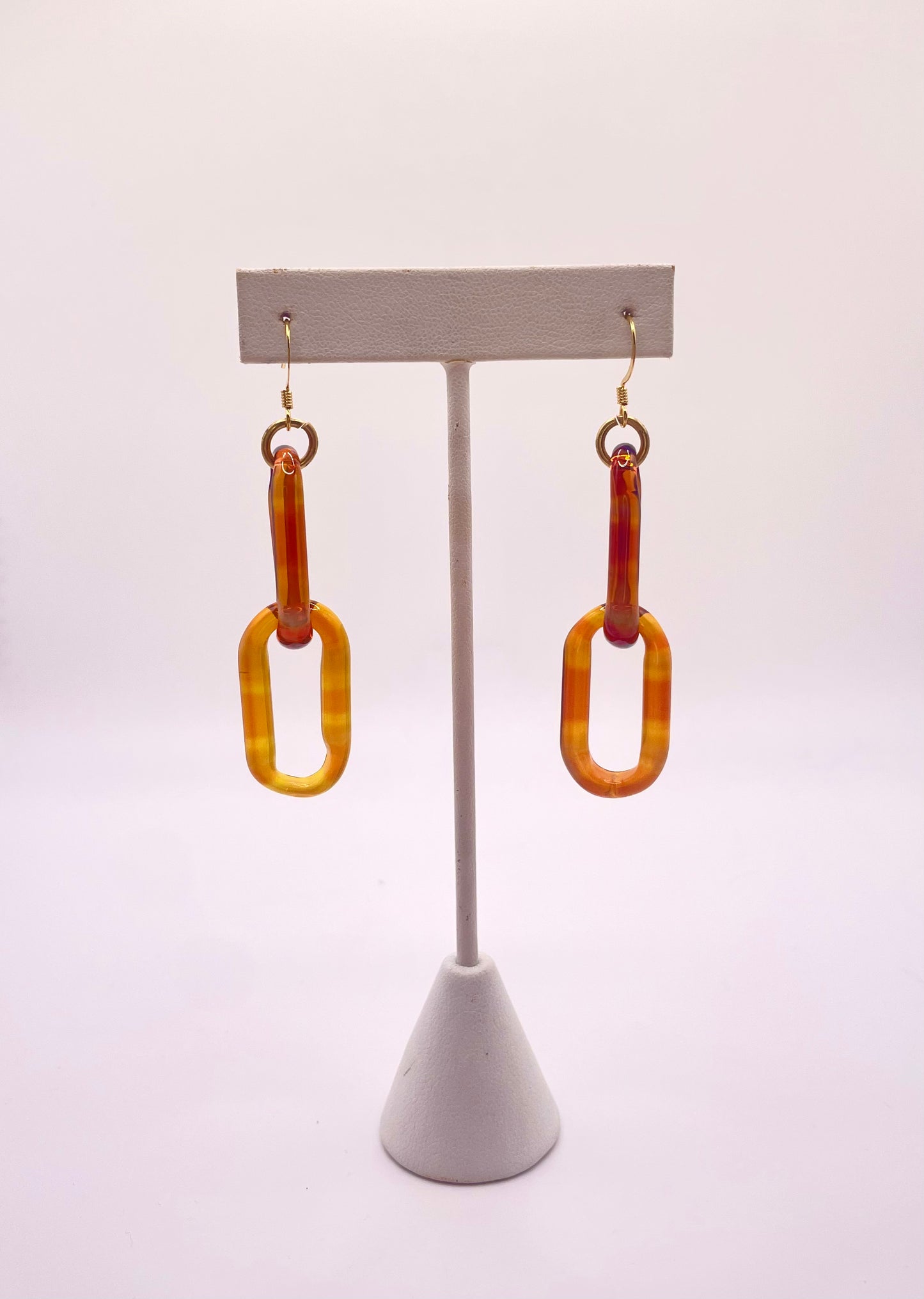 Wild Honey Glass Chain Earrings